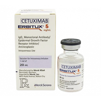 ERBITUX 100 MG / 20 ML ( CETUXIMAB 5 MG/ ML ) SOLUTION FOR INTAVENOUS INFUSION 20 ML VIAL